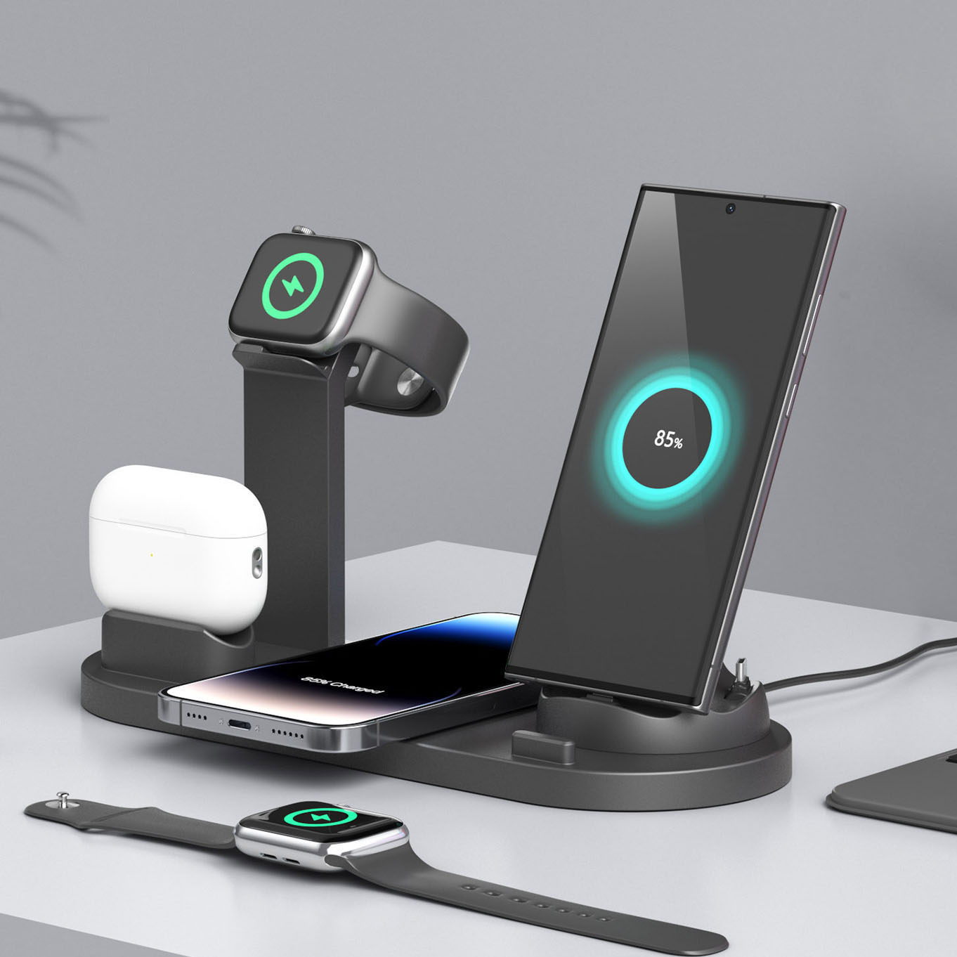 Watch Charger Cable - 7 in 1 Wireless Chargers Stand