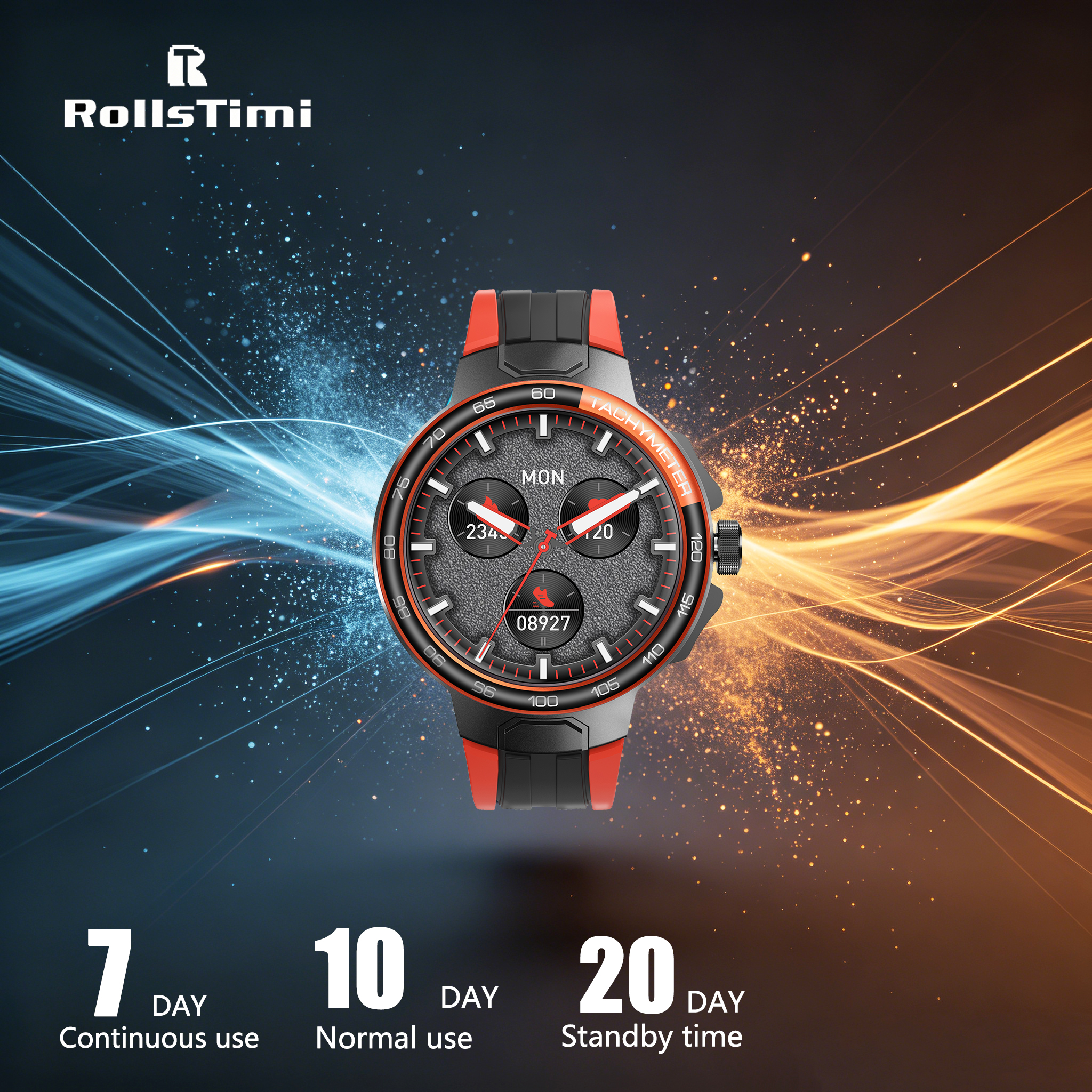 Smartwatch Store - RollsTimi unisex fashion smart watch 1.55inch