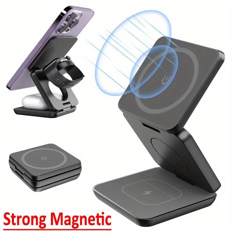 Foldable 3 in 1 Fast Wireless  - Watch Charger Cable recensione e prezzo