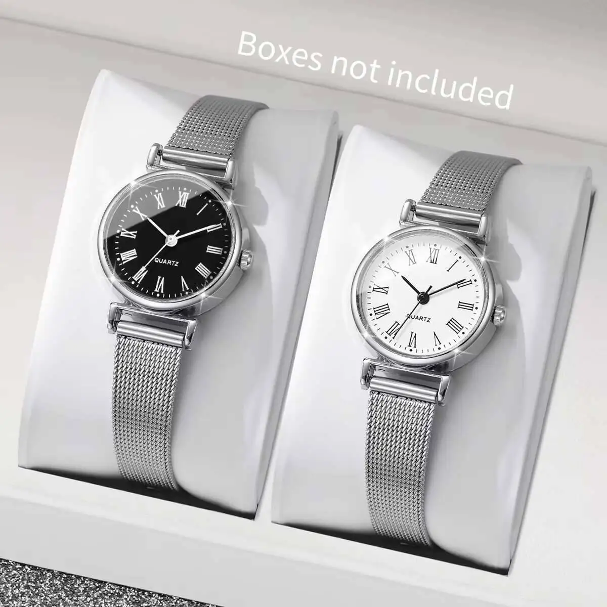 1/2PCS Fashion Women Watches C - Stainless Mesh Band recensione e prezzo