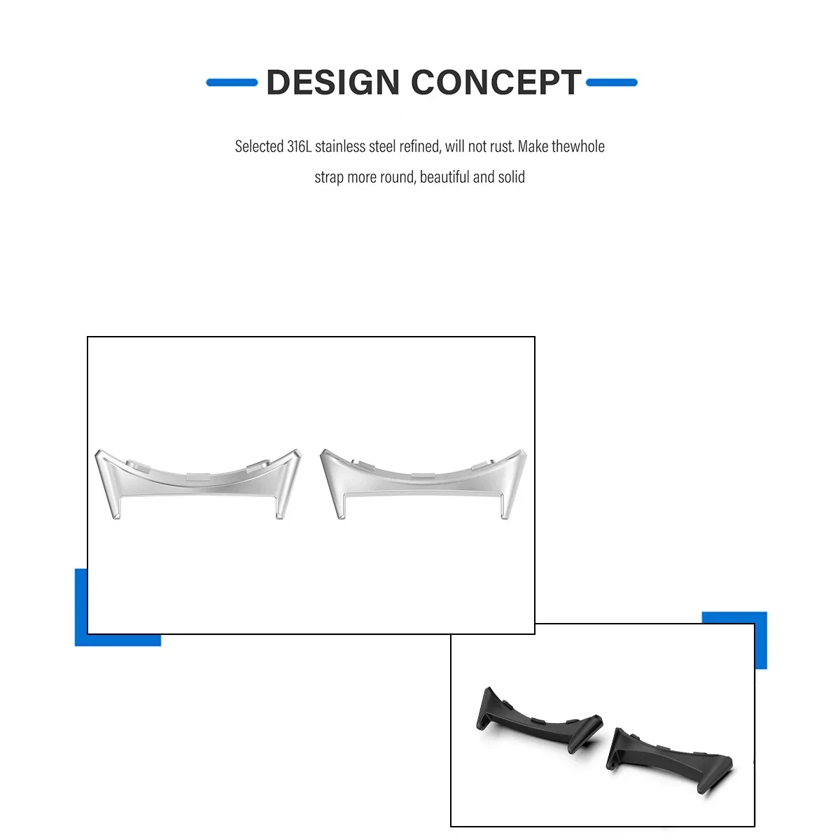 2pcs Watch Strap Connector Ada - Smartwatch Straps & Accessories recensione e prezzo