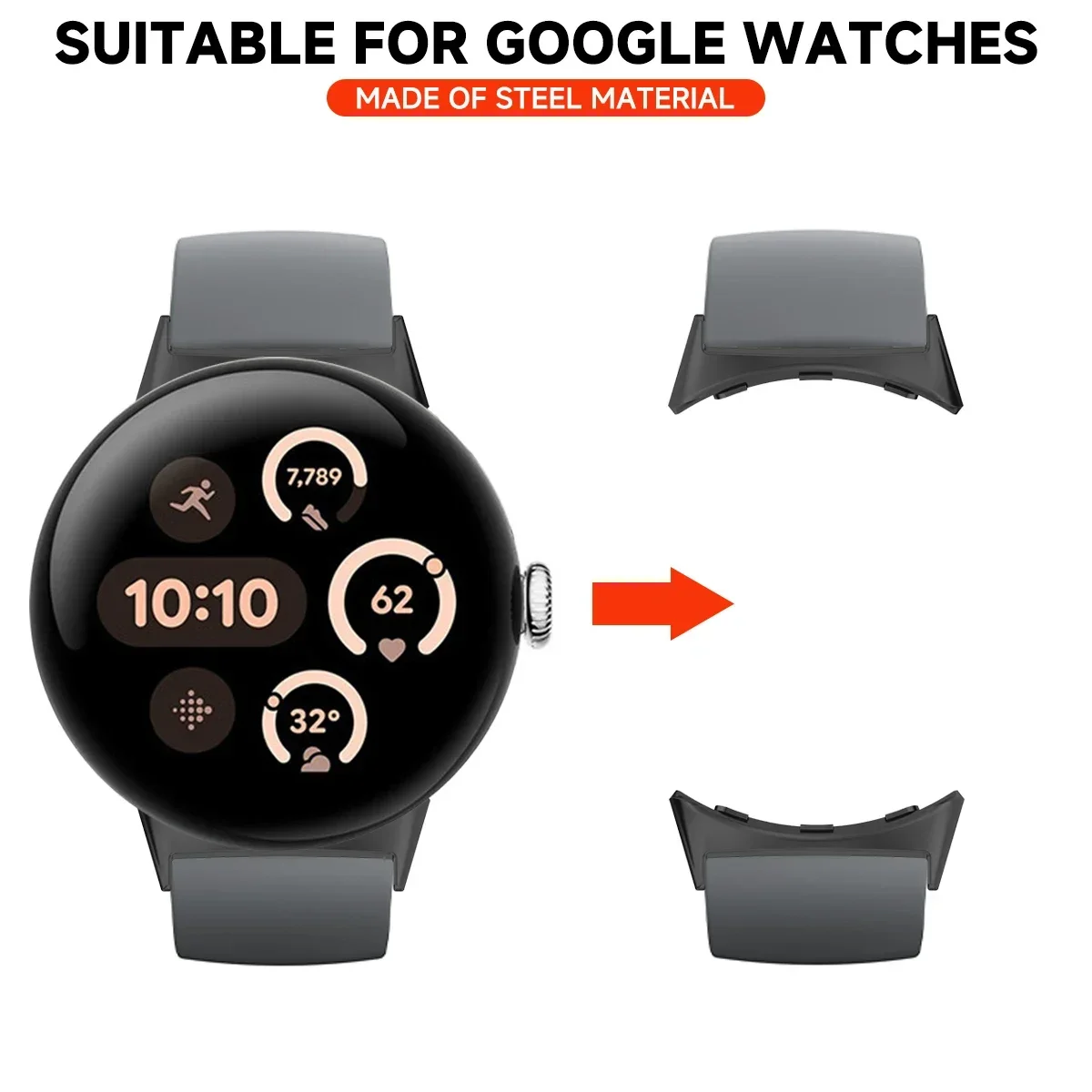 2pcs Watch Strap Connector Ada - Smartwatch Straps & Accessories recensione e prezzo