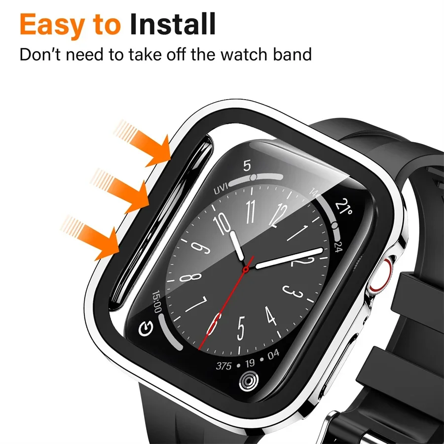 Glass+cover For Apple Watch ca - Smartwatch Watch Accessories For Women recensione e prezzo
