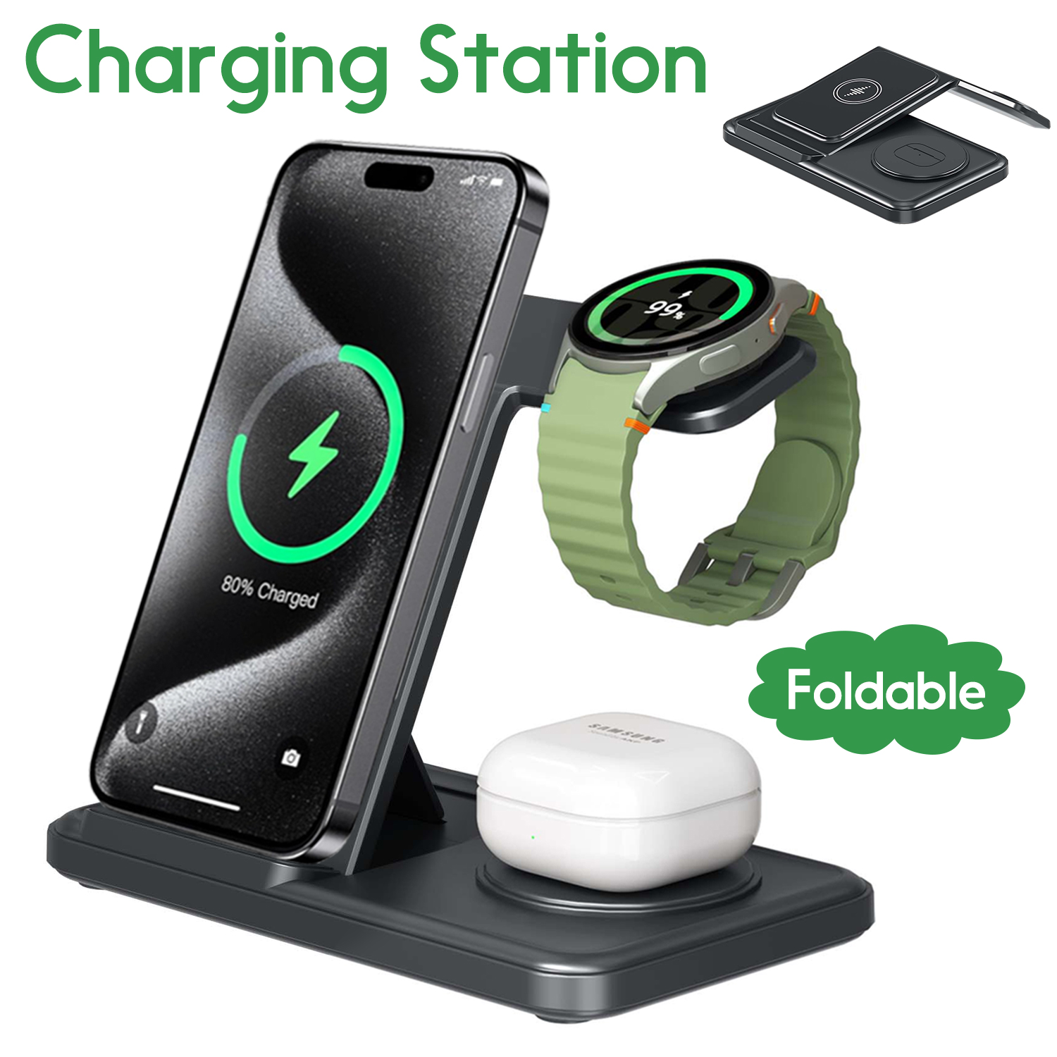 Desktop 3-in-1 Wireless Charge - Wireless Charger Watch recensione e prezzo