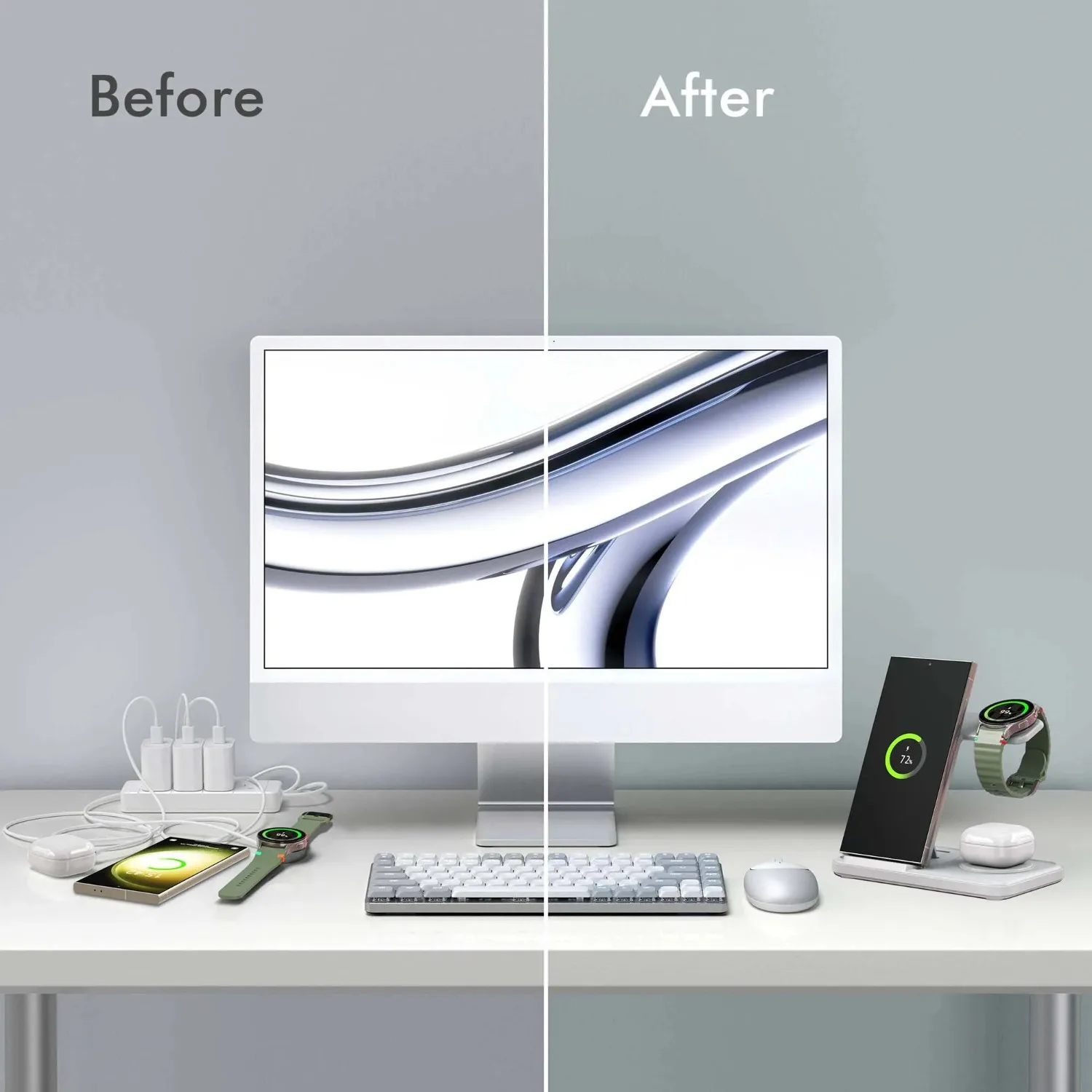Desktop 3-in-1 Wireless Charge - Wireless Charger Watch recensione e prezzo