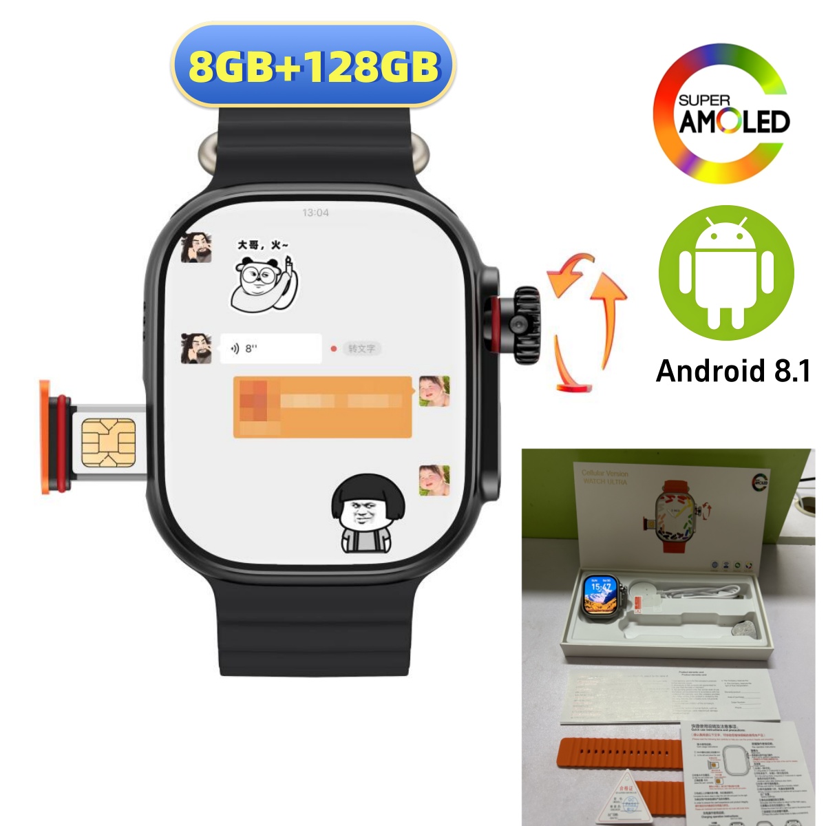 CDS9 Ultra 4G Android Smart Wa - Smartwatch Id recensione e prezzo