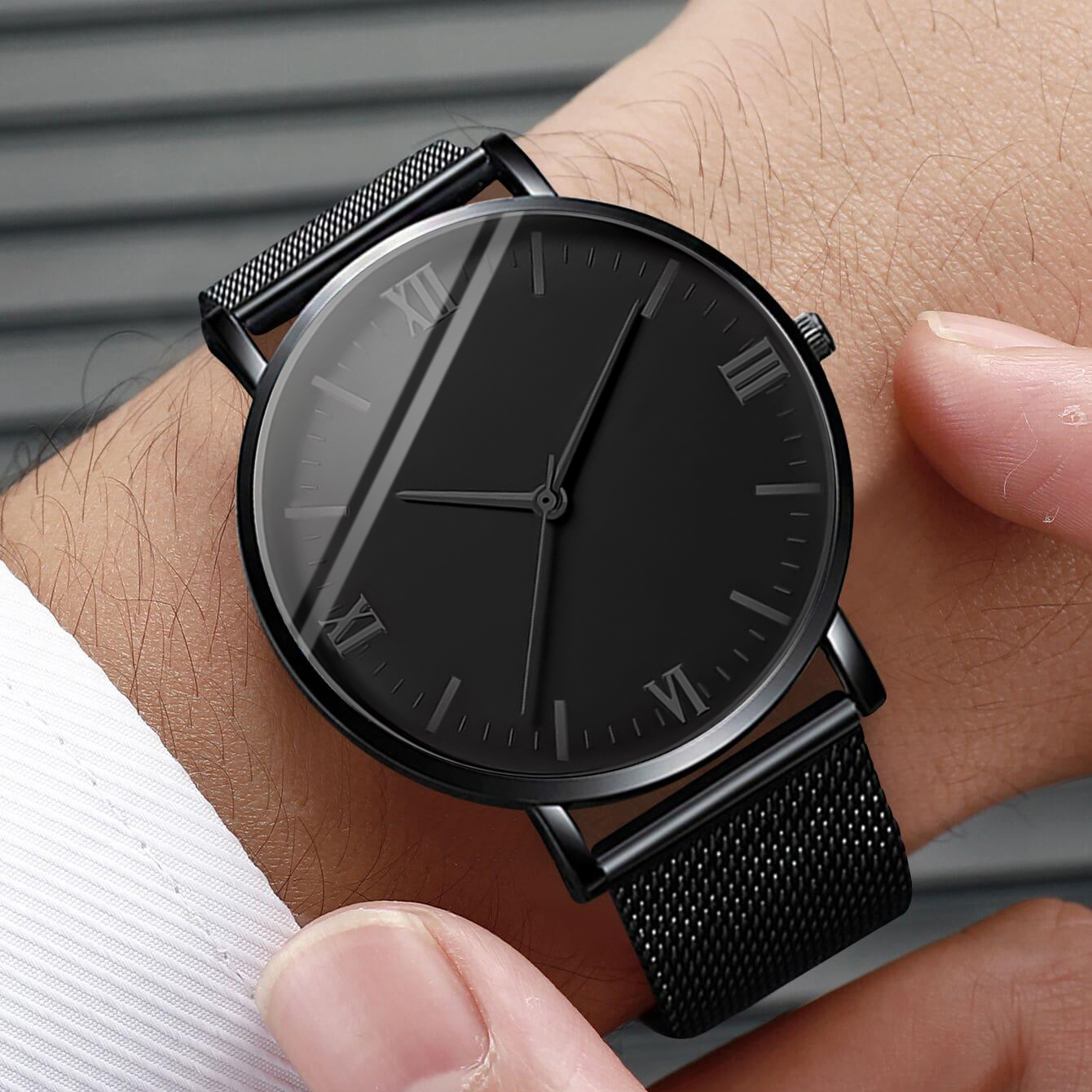 2PCS Men's Watch Fashion Roma  - Stainless Mesh Band recensione e prezzo