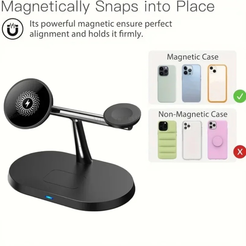 3-IN-1 Magnetic Wireless Charg - Wireless Charger Watch recensione e prezzo
