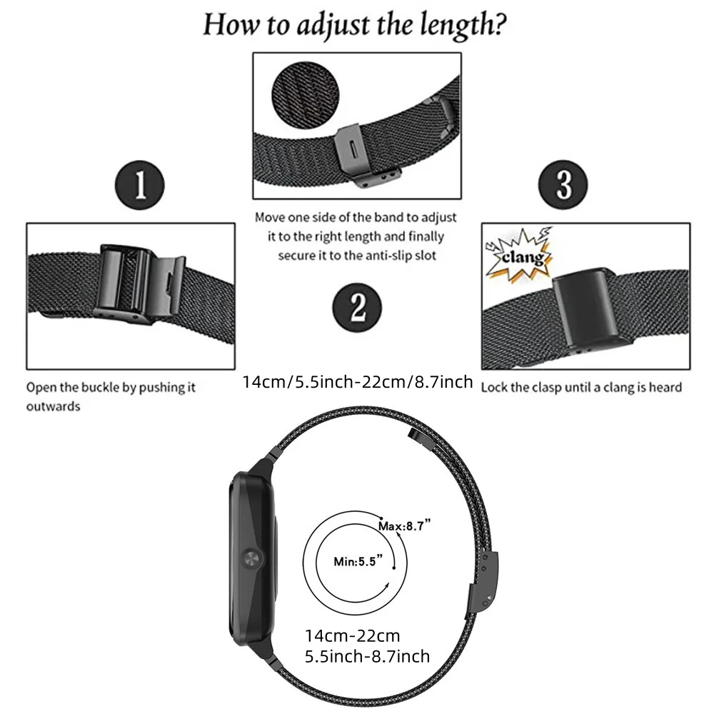 Metal Bands for Honor Watch 4  - Stainless Mesh Band recensione e prezzo