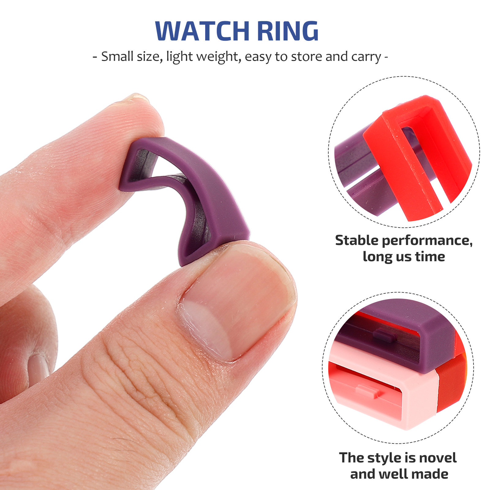 10Pcs Smooth Finish Silicone W - Smartwatch Straps & Accessories recensione e prezzo