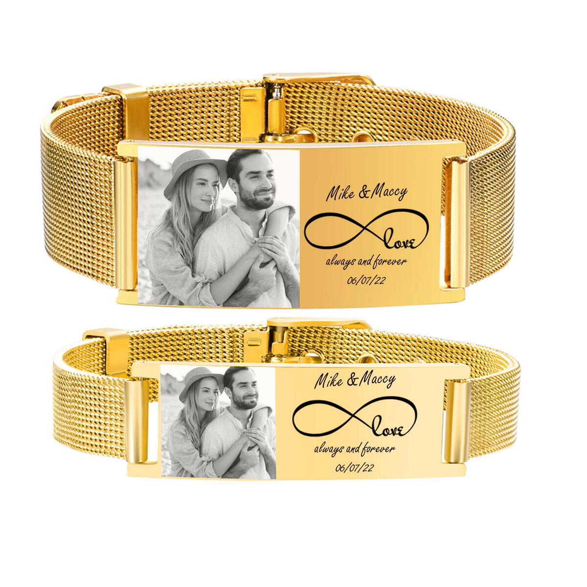 Personalized Photo Bracelet, S - Stainless Mesh Band recensione e prezzo