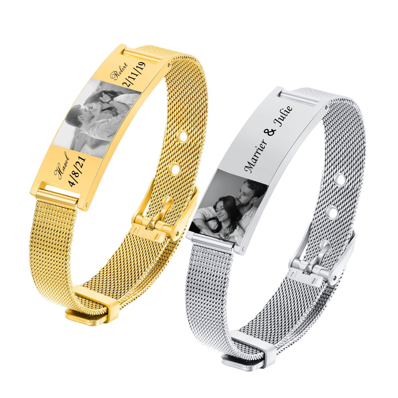 Personalized Photo Bracelet, S - Stainless Mesh Band recensione e prezzo