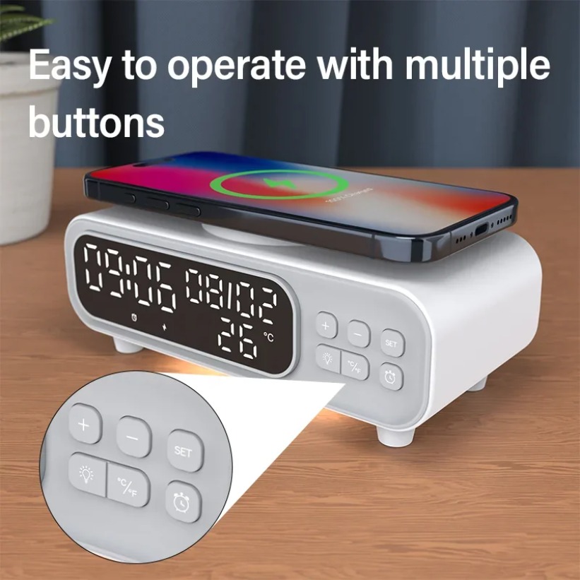 15W Wireless Charger Time Alar - Wireless Charger Watch recensione e prezzo