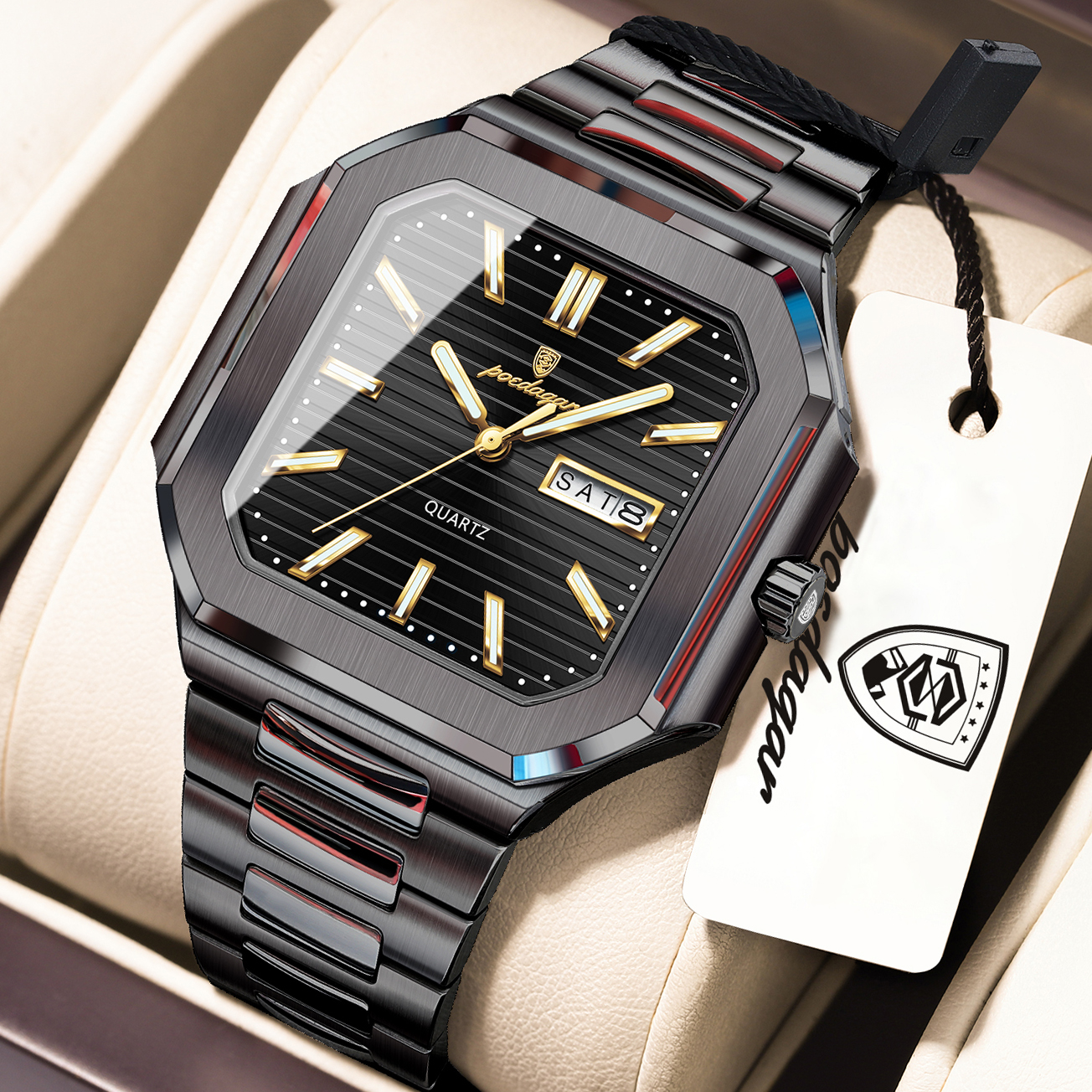 POEDAGAR Casual Square Man Wri - Smartwatch Nexus recensione e prezzo