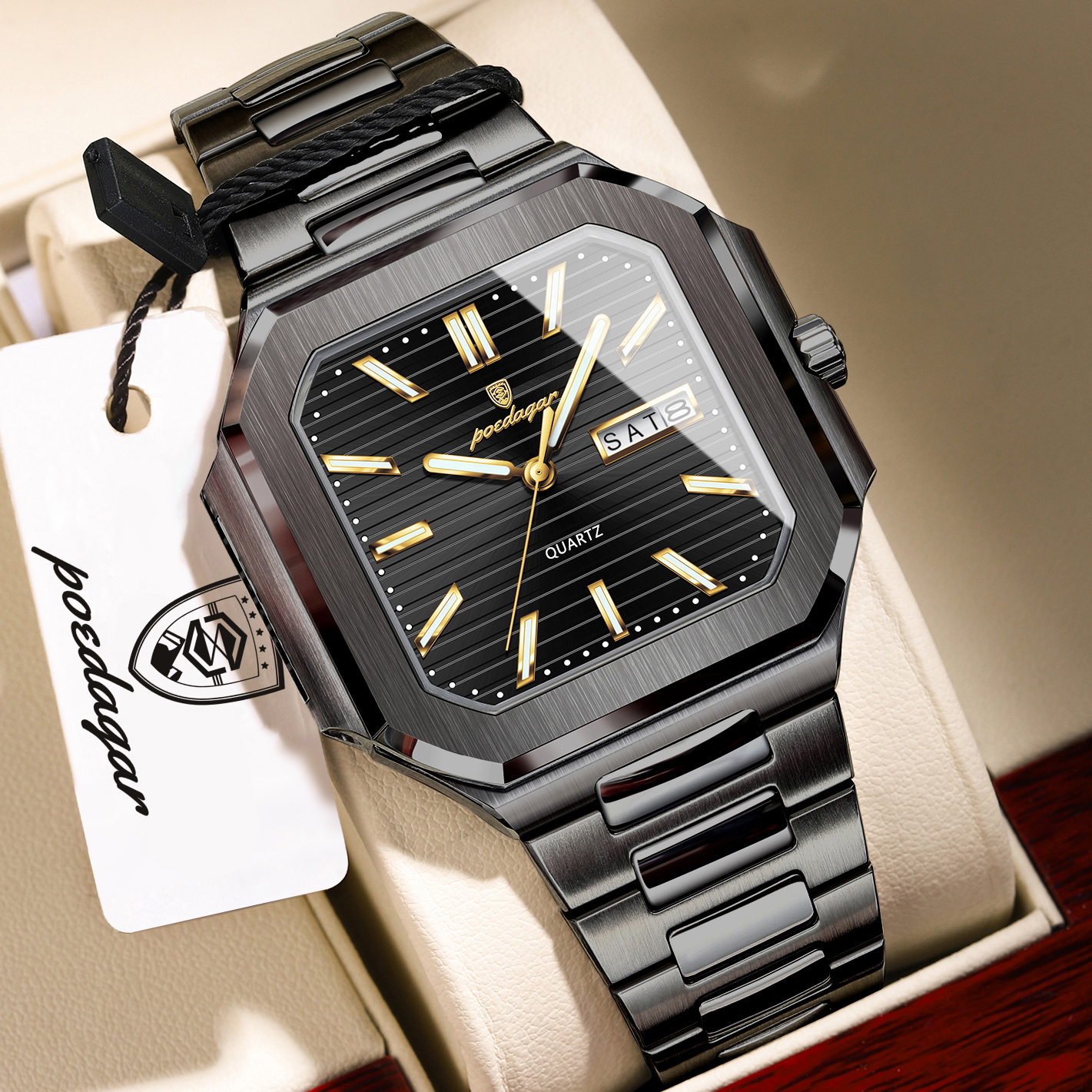 POEDAGAR Casual Square Man Wri - Smartwatch Nexus recensione e prezzo