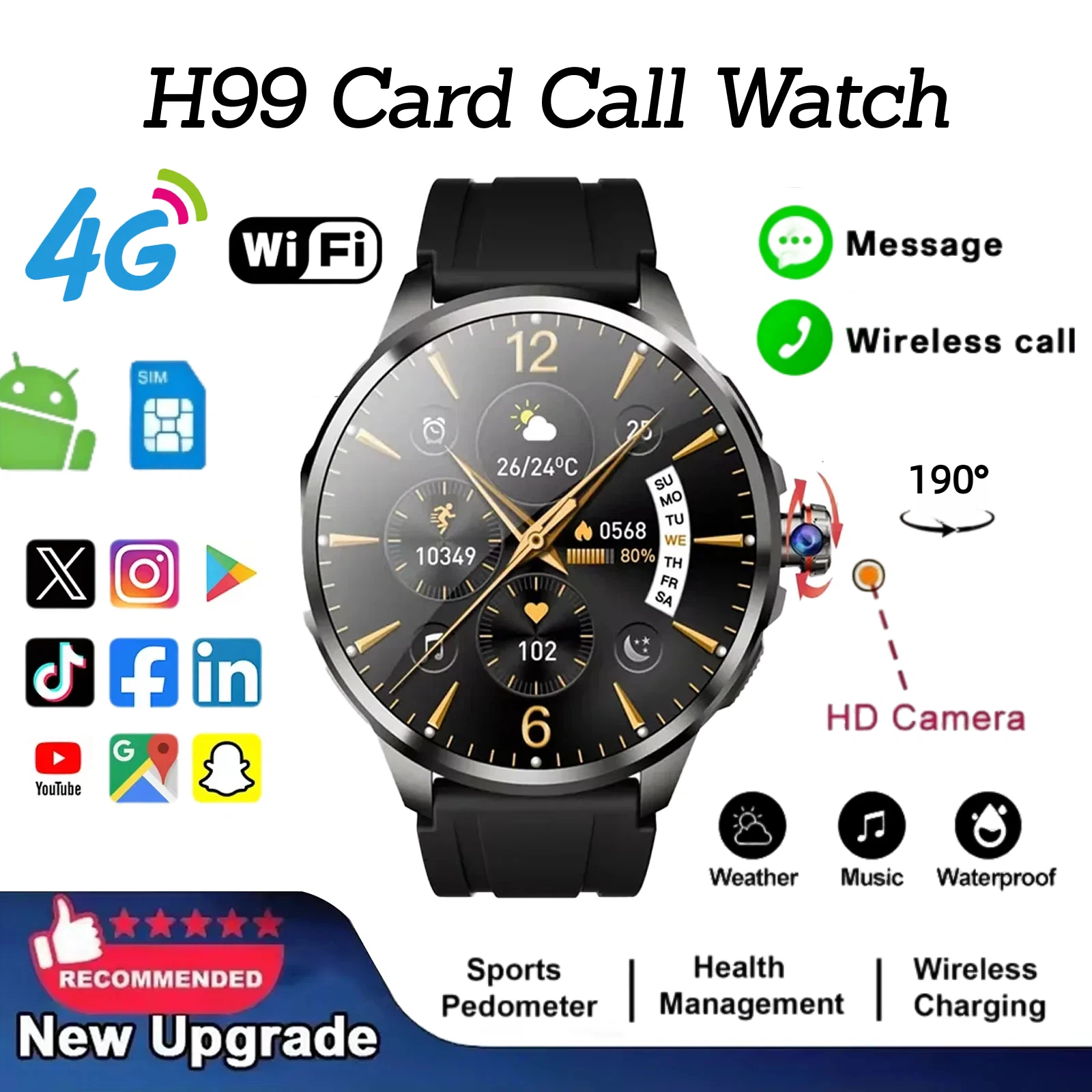 H99 Smart Watch Android Watche - Smartwatch Nexus recensione e prezzo