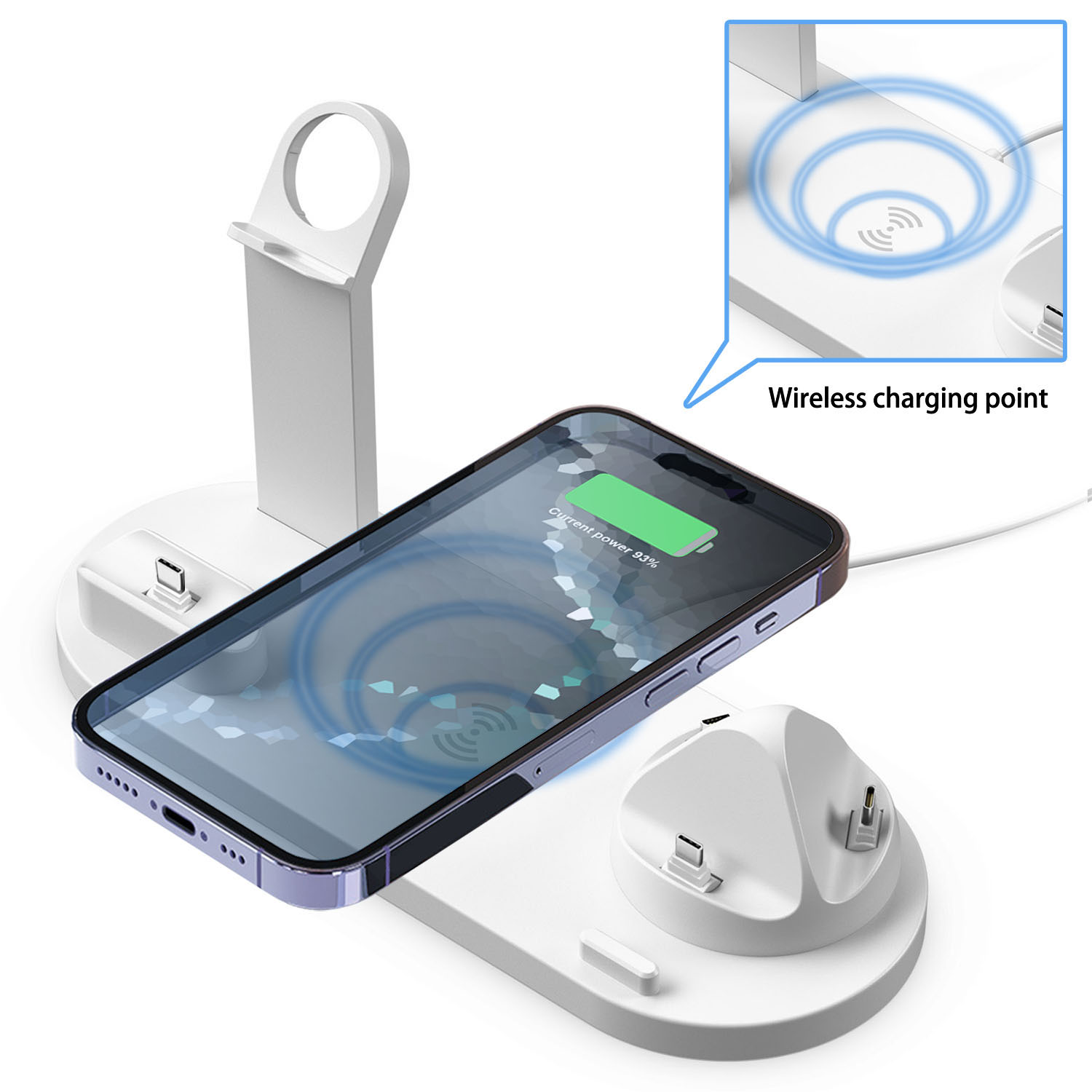7 in 1 Wireless Chargers Stand - Watch Charger Cable recensione e prezzo