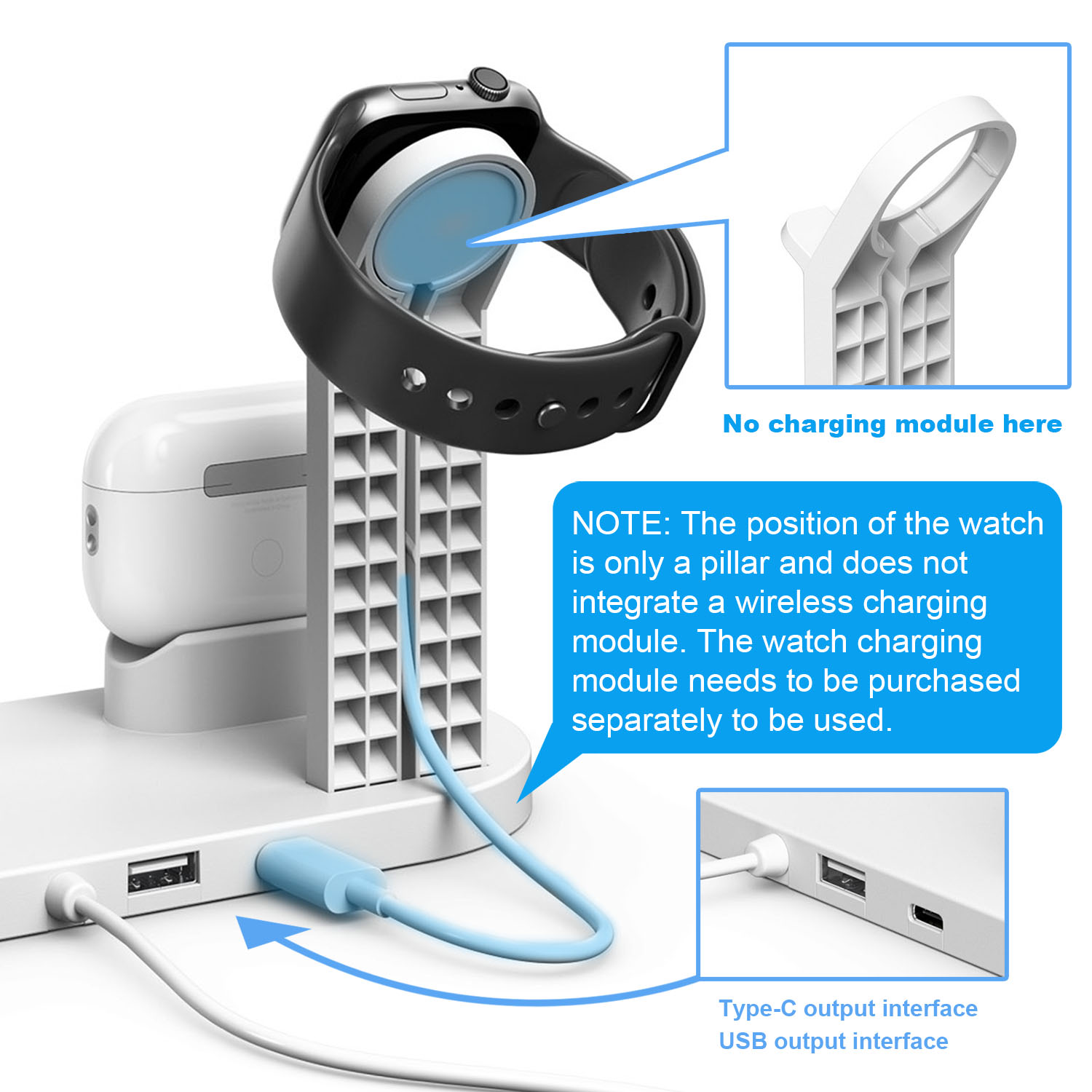 7 in 1 Wireless Chargers Stand - Watch Charger Cable recensione e prezzo