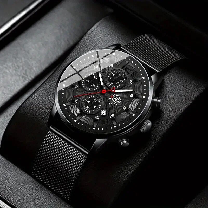 DEYROS Mens Fashion Minimalist - Stainless Mesh Band recensione e prezzo