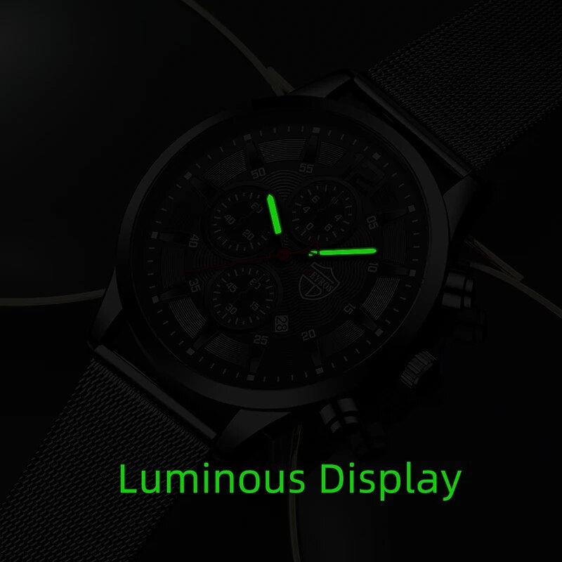 DEYROS Mens Fashion Minimalist - Stainless Mesh Band recensione e prezzo