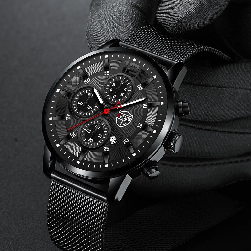 DEYROS Mens Fashion Minimalist - Stainless Mesh Band recensione e prezzo