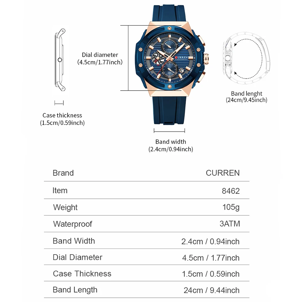 CURREN Fashionable Sports Mult - Smartwatch Guess recensione e prezzo