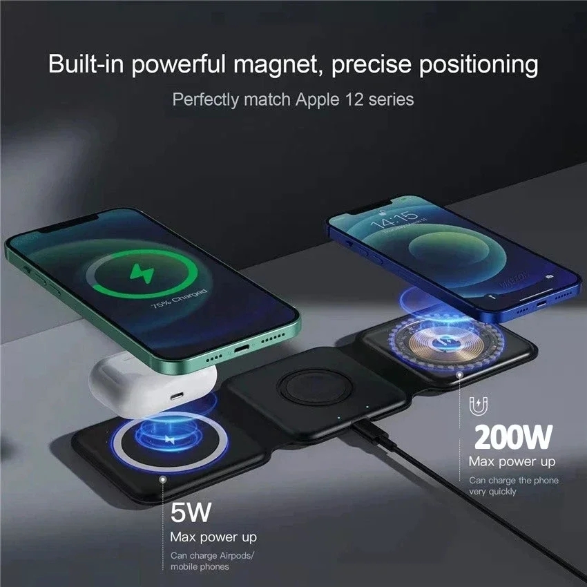 New 3in1 Foldable Wireless Cha - Smartwatch X12 recensione e prezzo