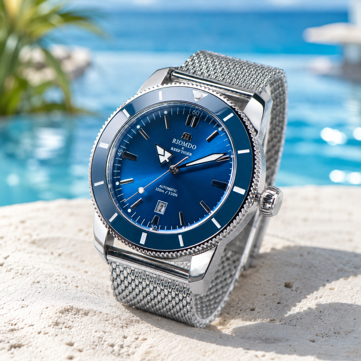 RIOMDO&RF Luxury Brand Men's A - Stainless Mesh Band recensione e prezzo