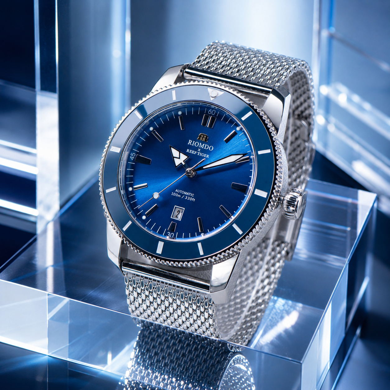RIOMDO&RF Luxury Brand Men's A - Stainless Mesh Band recensione e prezzo