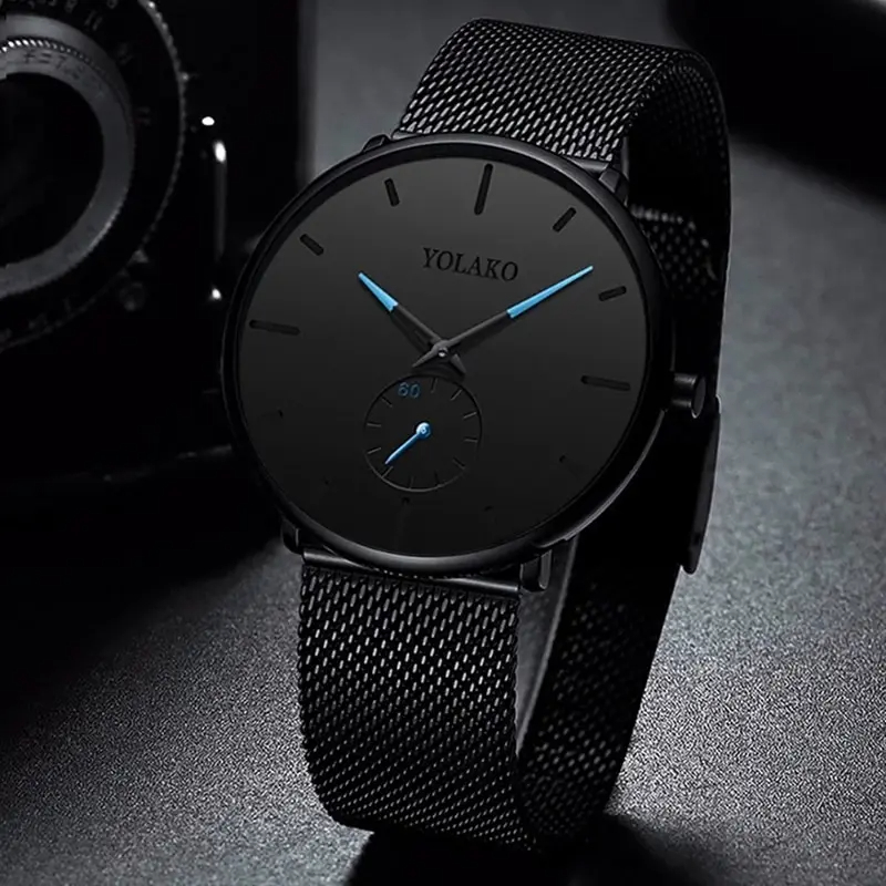 YOLAKO Mens Fashion Minimalist - Stainless Mesh Band recensione e prezzo