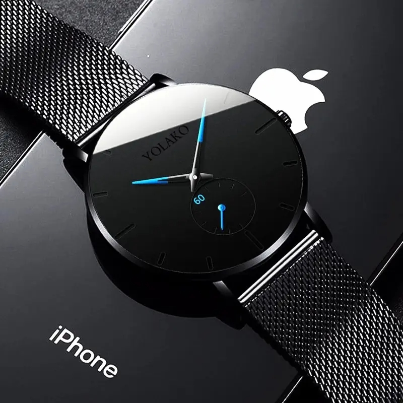 YOLAKO Mens Fashion Minimalist - Stainless Mesh Band recensione e prezzo