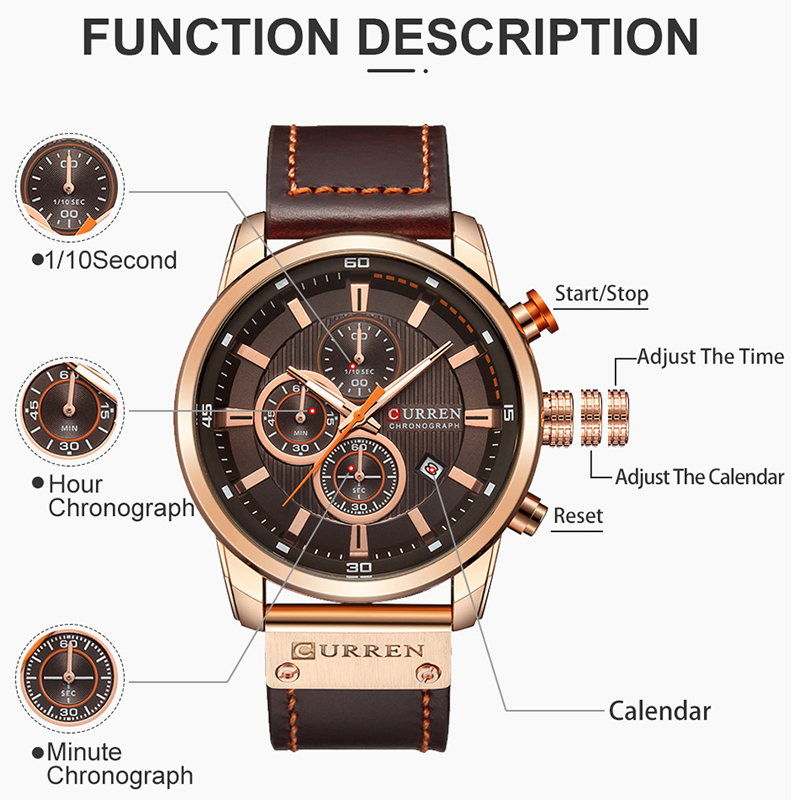 CURREN Brand Watch Men Leather - Smartwatch Guess recensione e prezzo