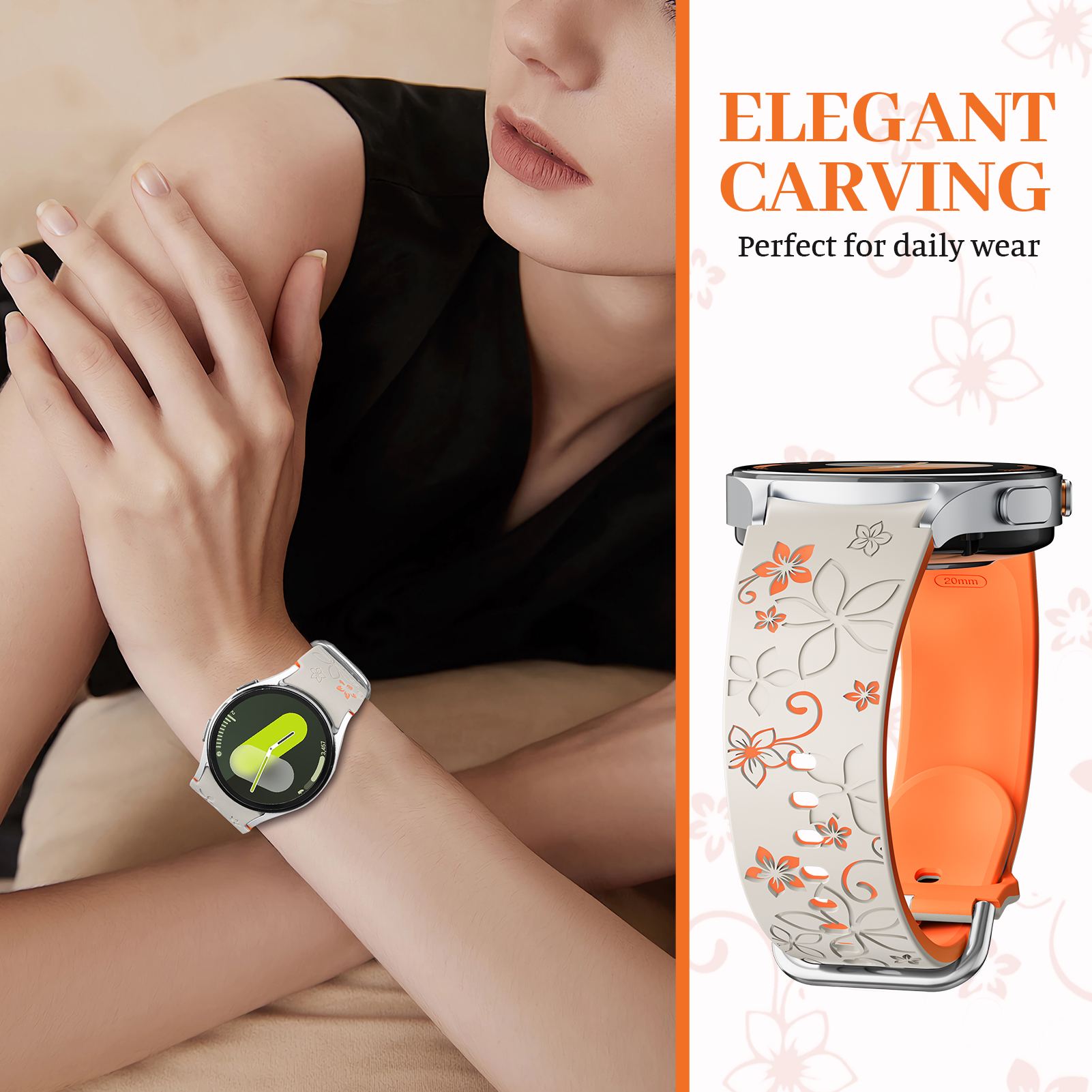 Engraved Silicone Band for Sam - Samsung Smartwatch Ultra Accessories recensione e prezzo