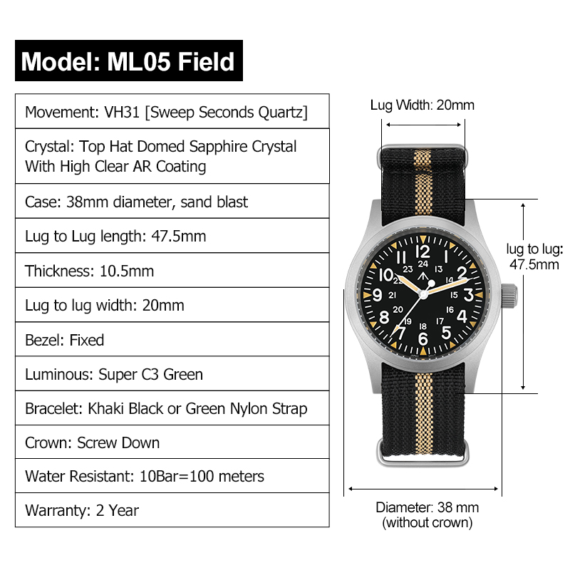 Militado ML05 Vintage Watch VH - Smartwatch Nexus recensione e prezzo