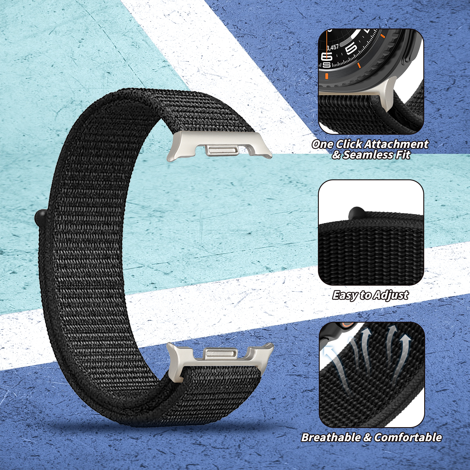 Nylon Loop for Samsung Watch 8 - Smartwatch Watch Accessories For Women recensione e prezzo