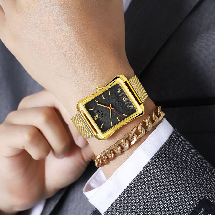 2024 New Trendy Men's Square W - Stainless Mesh Band recensione e prezzo