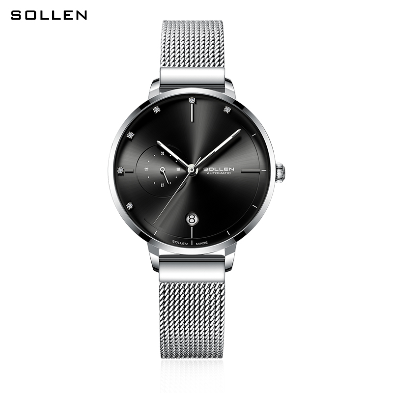 SOLLEN-Automatic Mechanical Wa - Stainless Mesh Band recensione e prezzo